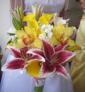 Elegant Orchids, Stargazers & Calla Lillies