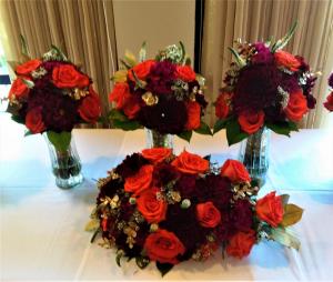 Bride and Bridesmaids Bouquets