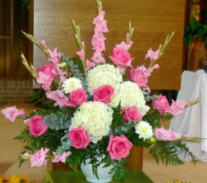 Altar Arrangement Pink 