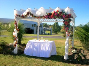 Arbor, Tulle & Flowers 