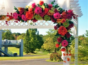 Arbor Tulle & Flowers Close-up 