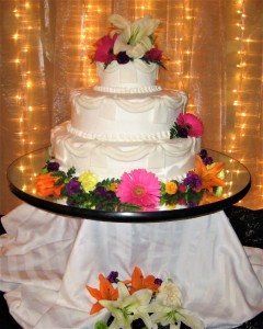 Cake Flowers Bright Colors 