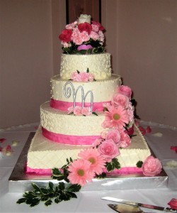 Cake Flowers Pink Gerber Daisies 