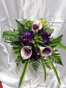 Co-ordinating Picasso Calla Lily Bridesmaids Nosegay                                