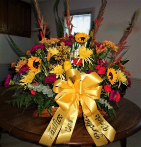 Masculine Funeral Basket