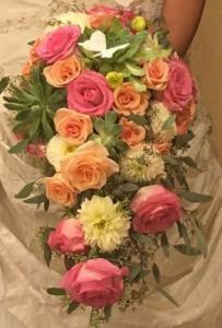 Summertime Cascade with Succulents