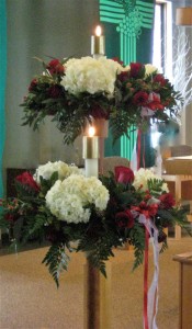 Altar Candle Flower Rings