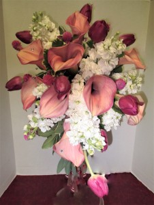 Large Calla Lily &Tulips Cascade