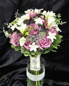 Lavender Roses & Dark Calla 