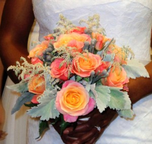 Romantic Roses, Dusty Miller & Silver Brunia