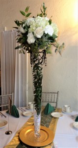 Tall Vase with Arrangement